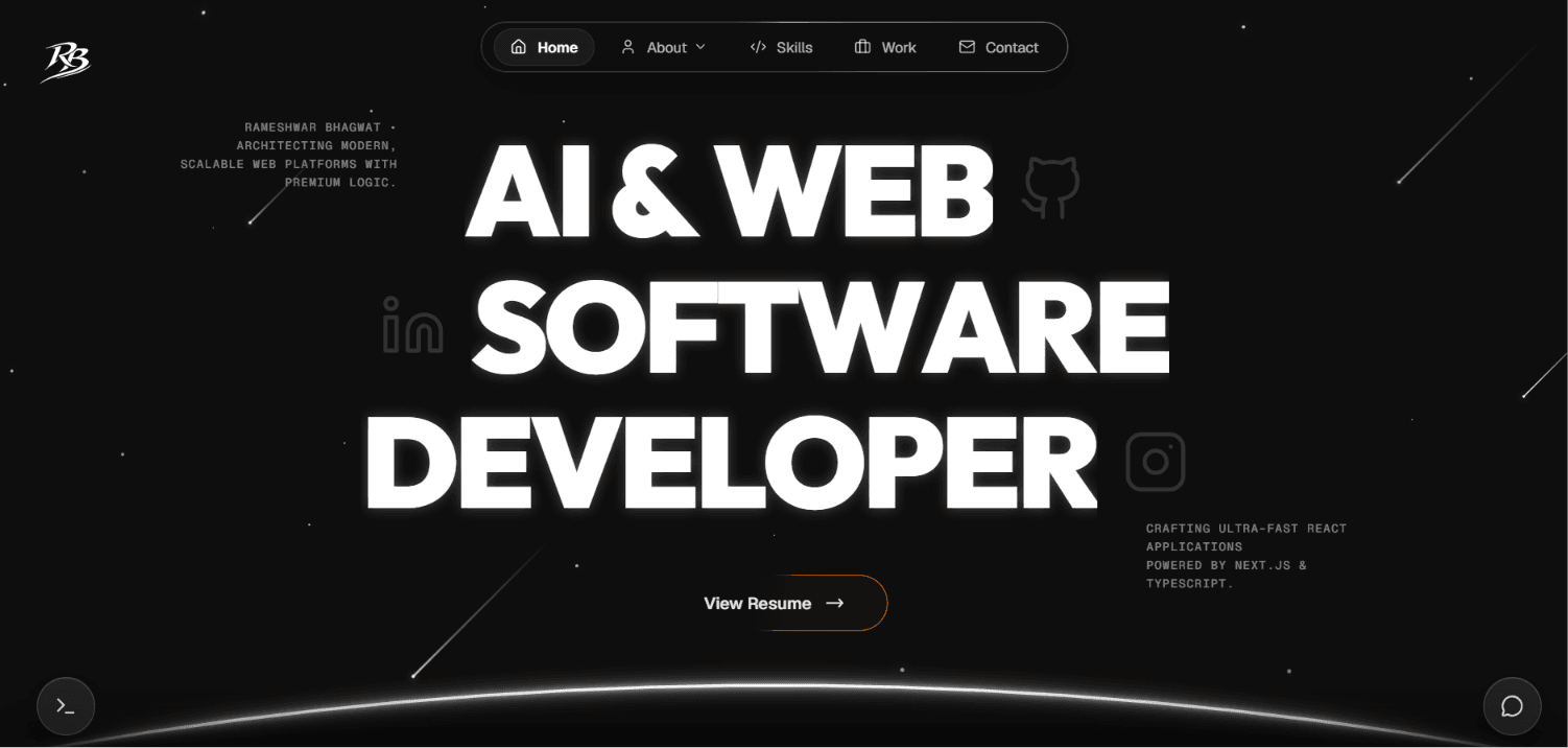 Developer Portfolio screenshot